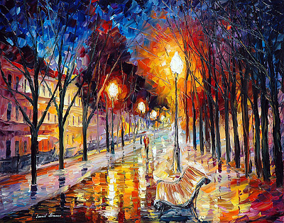 CONTEMPLATION — oil painting on canvas leonidafremov