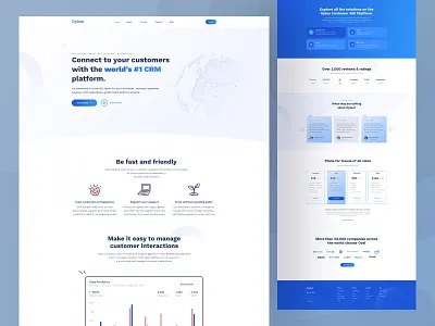 Opteo - CRM Platform Website clean creative crm crm website design illustration minimal platform tendy tendy 2023 uiux website