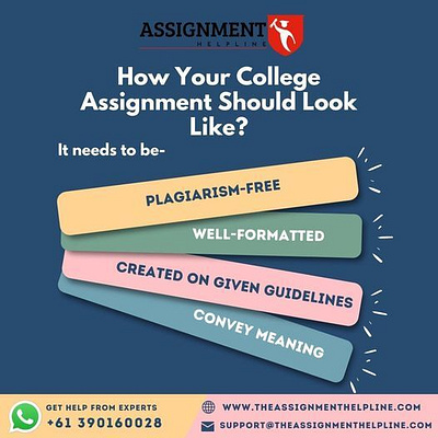 How Your College Assignment Should Look Like? assignment help college assignment