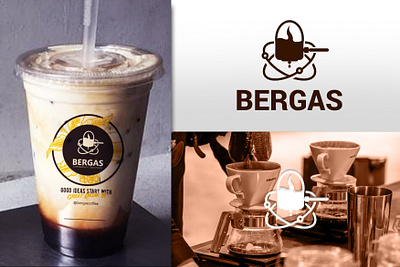 Bergas coffee logo brandidentity creative design digitalpainting graphic graphic design illustration illustrator logo logoinspiration logomarker marketing phothoshop typograhy typography vector
