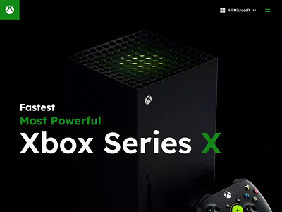 Xbox Console, Product Design, Gaming Landing Page Website UI 3d animation console creative e commerce gaming landing page monitoring play station product design product ui ui design uiux ux design website website design website ui xbox xbox store xbox ui