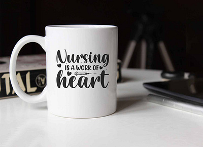 Nursing is a work of heart, Nurse SVG clipart cut file design graphic design graphic tees merch design nurse cut file nurse design nurse life svg nurse shirt design nurse svg nurse svg design nurse t shirt design svg svg cut file svg design t shirt designer tshirt design typography typography tshirt design