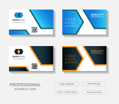 Modern Business Card Template Design print