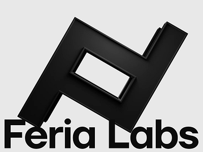 Logo Feria Labs 3d animation branding design graphic design logo motion graphics vector webdesign