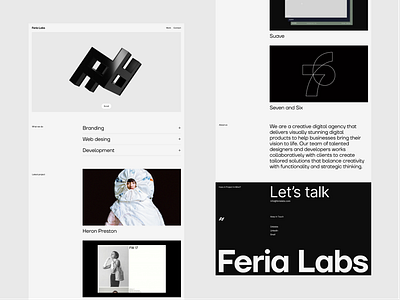Feria Labs app branding design graphic design logo portfolio studio ui ux webdesign