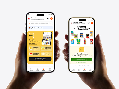 Groocery App Redesign app redesign design e commerce app gocery app grocery grocery app home screen online shopping ui ux