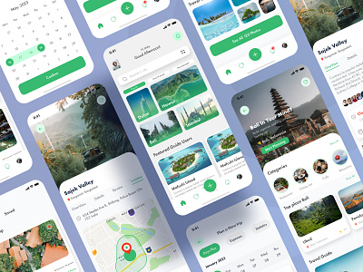 Zaboo - Travel Mobile App app application clean creative design minimal tour tourist travel travel app uiux