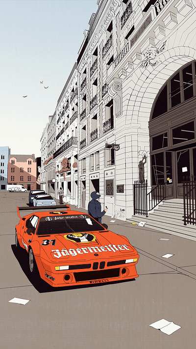 BMW M1 Procar car club paris street
