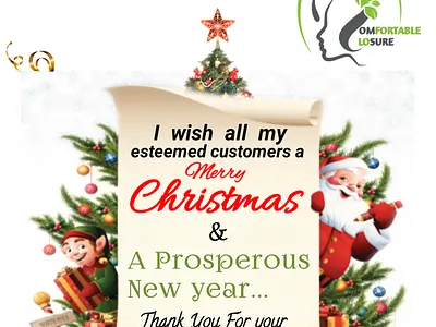 Christmas card graphic design
