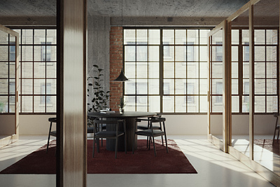 Montreal Loft Visuals 3d rendering 3dsmax architectural visualisation archviz corona design interior design photorealistic render