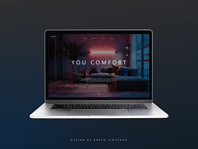 You Comfort typography ui ux vector