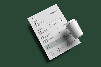 Minimalis Invoice Template a4 bakooh brandguidline branding freebie graphic design invoice layout mockup