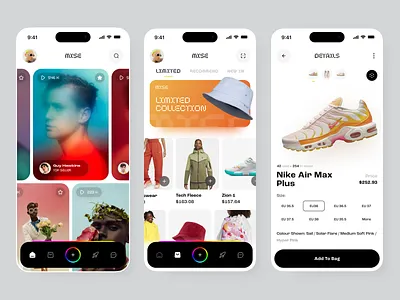 Mise E-Commerce 3d animation app behance branding case study design graphicdesign interface minimal mobile motion graphics product design sajon typography ui ui ux design ux visualdesign web