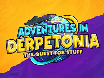 Cartoon Game Logo - Adventures In Derpetonia animated fantasy logo animated game logo cartoon colorfull disney fantastic fantasy game gaming logo metin2 mmorgp nft rick and morty