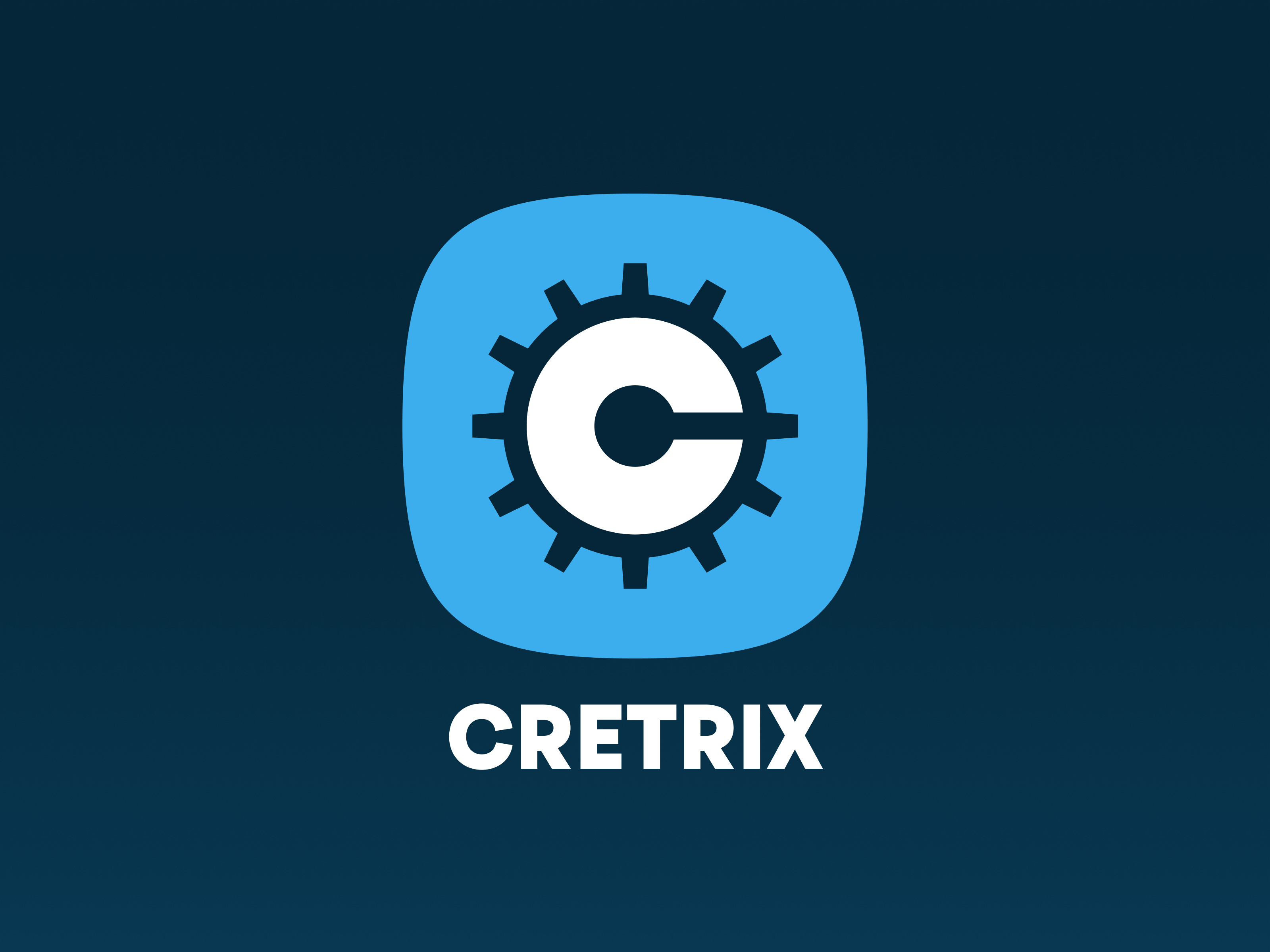 Cretrix • Logo blue brand brand identity brand logo branding color letter logo logo logo design logo designer logotype mark minimalistic modern logo symbol tech technology typo typography