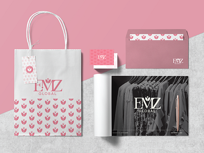 EMZ Global Boutique boutique boutique shop brand identity branding clothing design graphic design logo logo design logotype minimal
