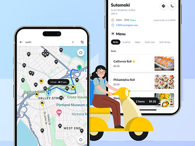 Delivery app app design figma food illustration interface minimal mobile mobile app mobile app design mobile design mobile ui ui ui design ui ux user experience user interface ux ux design uxui