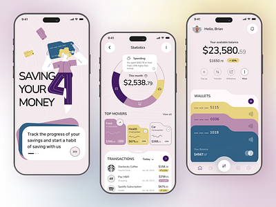 Finance Mobile App app bank banking card concept crypto design finance finance app fintech mobile app design mobile design mobile ui pay spend ui ux wallet