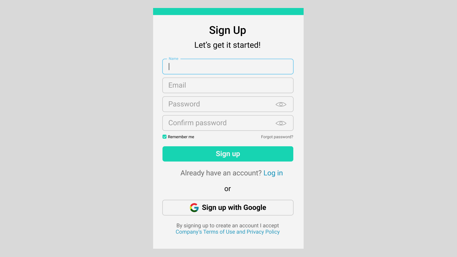 Sign up form design figmadesign firma signupform ui