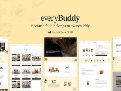 everyBuddy - Other Pages app design design figma food website graphic design home page design illustration product page design ui ui design uiux design ux webdesign