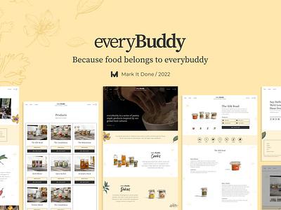 everyBuddy - Other Pages app design design figma food website graphic design home page design illustration product page design ui ui design uiux design ux webdesign