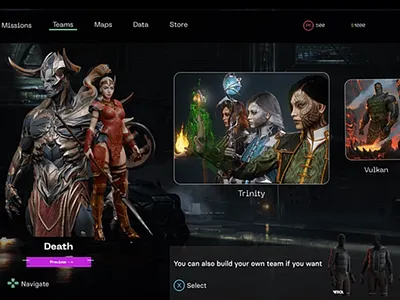 Video game UI ui