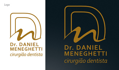 Identidade Visual Dr Daniel Meneghetti logo papelaria