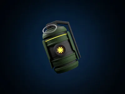 Grenade 3d 3dart ammo animation art asset blender blender3d c4d creative design game gaming graphic design grenade isometric photoshop sci fi toy