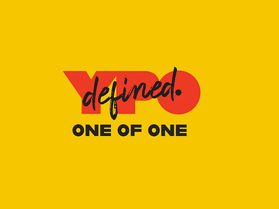 YPO defined branding design graphic design logo type