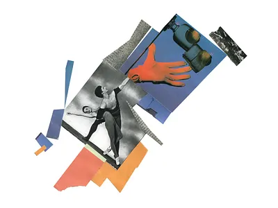 19_Tied abstract abstraction collage collages composition dance dancing februllage februllage2023 paper