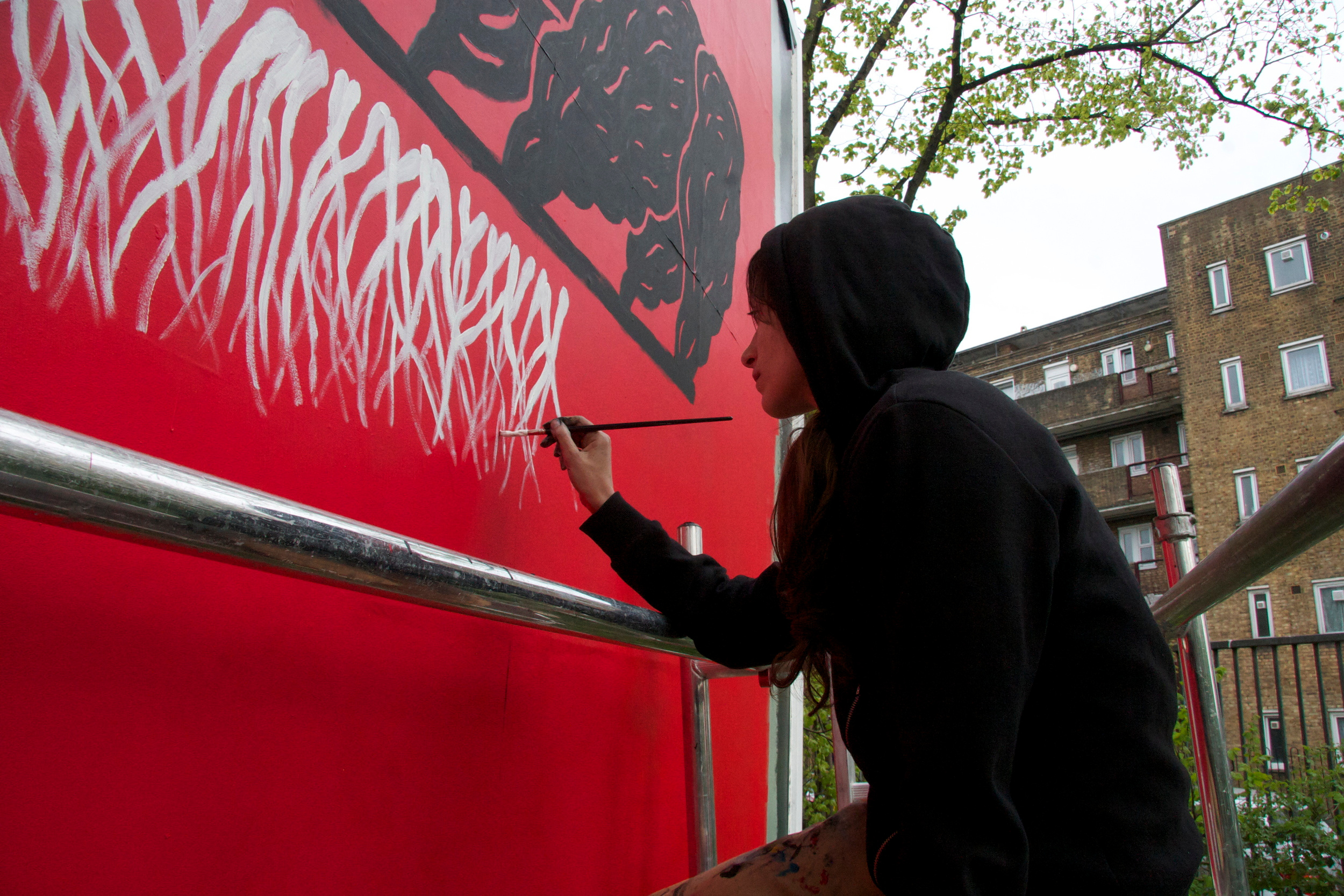 Phytology Murals 48 sheet art bethnal green east london history illustration mural nature phytology reeds