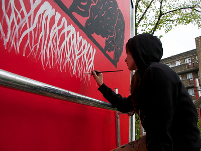 Phytology Murals 48 sheet art bethnal green east london history illustration mural nature phytology reeds