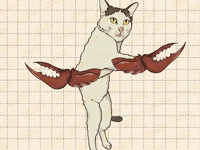 Cat-Zodiac-Cancer 2d illustration animation art branding cartoon art character design customized design digital art graphic design illustration logo