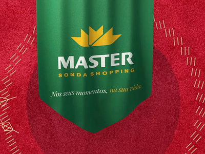3D Flag | Master Shopping Natal 2d 3d animation branding christmas design flag gif graphic design holiday illustration logo motion motion design motion graphics simulation ui