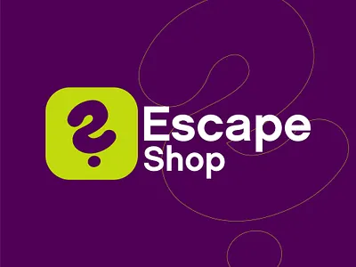 Logo Design Concept for ESCAPE Shop 3d animation graphic design logo ui