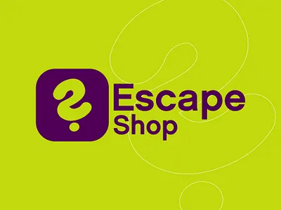 Logo Design Concept for ESCAPE Shop 3d animation graphic design logo motion graphics ui