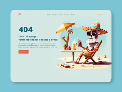 404 page 404page concept dailyui design ui ux webdesign