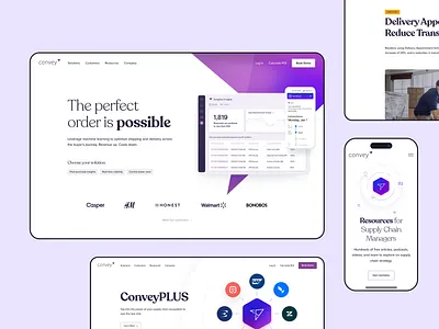 Convey Website Redesign design desktop gradient mobile web webdesign website