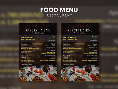 Restaurant Food Menu food graphic design illustrator menu photoshop restaurant social media