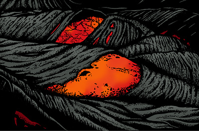 Lava film film illustration fire hand drawn illustration lava lava illustration light nature illustration