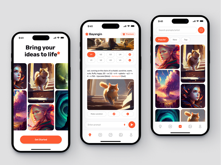 Bayangin AI Image Generator Application by Muhammad Dani Asyrofi for
