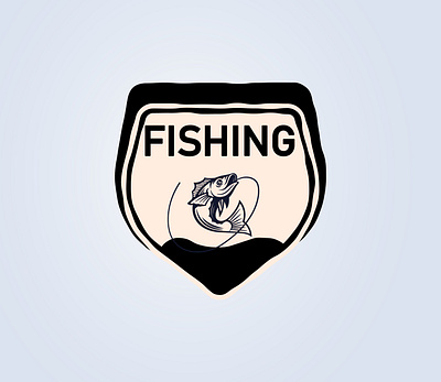 Fishing LOGO branding graphic design logo