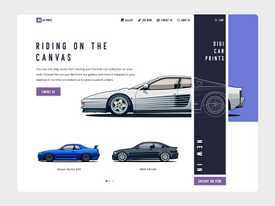 DigiCarPrints - Website Design branding design graphic design ui ux