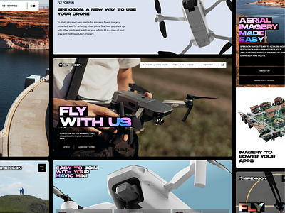 Spexigon: Web Design Collage aerial colorful drone embacy graphic design stunning ui uiux web