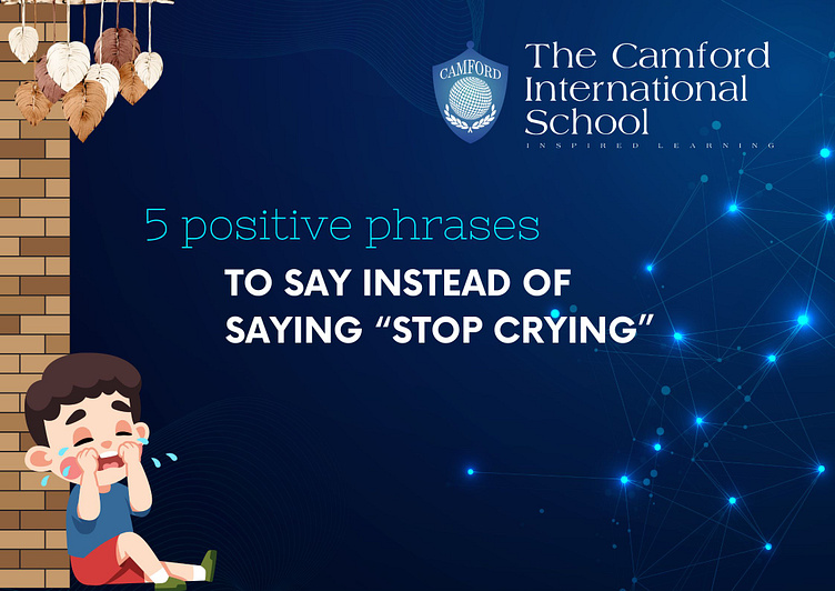 How to tell a child to stop crying? 5 positive phrases to say by Yara
