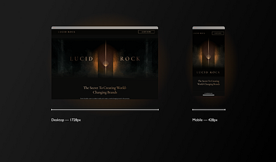 Lucid Rock - Website Experience Case Study branding design illustration mockup ux