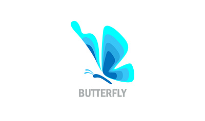 Butterfly LOGO branding graphic design logo vector