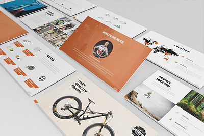 Bicycle Powerpoint Presentation #02 app branding design graphic design illustration logo typography ui ux vector