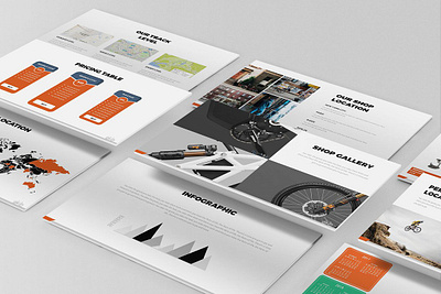 Bicycle Powerpoint Presentation #04 app branding design graphic design illustration logo typography ui ux vector