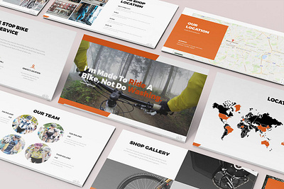 Bicycle Powerpoint Presentation #06 app branding design graphic design illustration logo typography ui ux vector